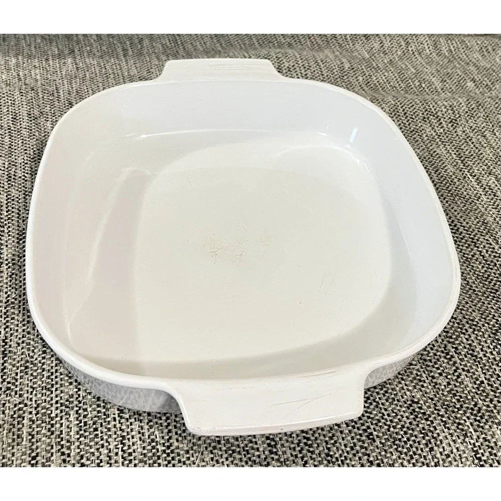 Vintage CorningWare Wildflower A-10-B Square Casserole Dish 10x10 USA No Lid